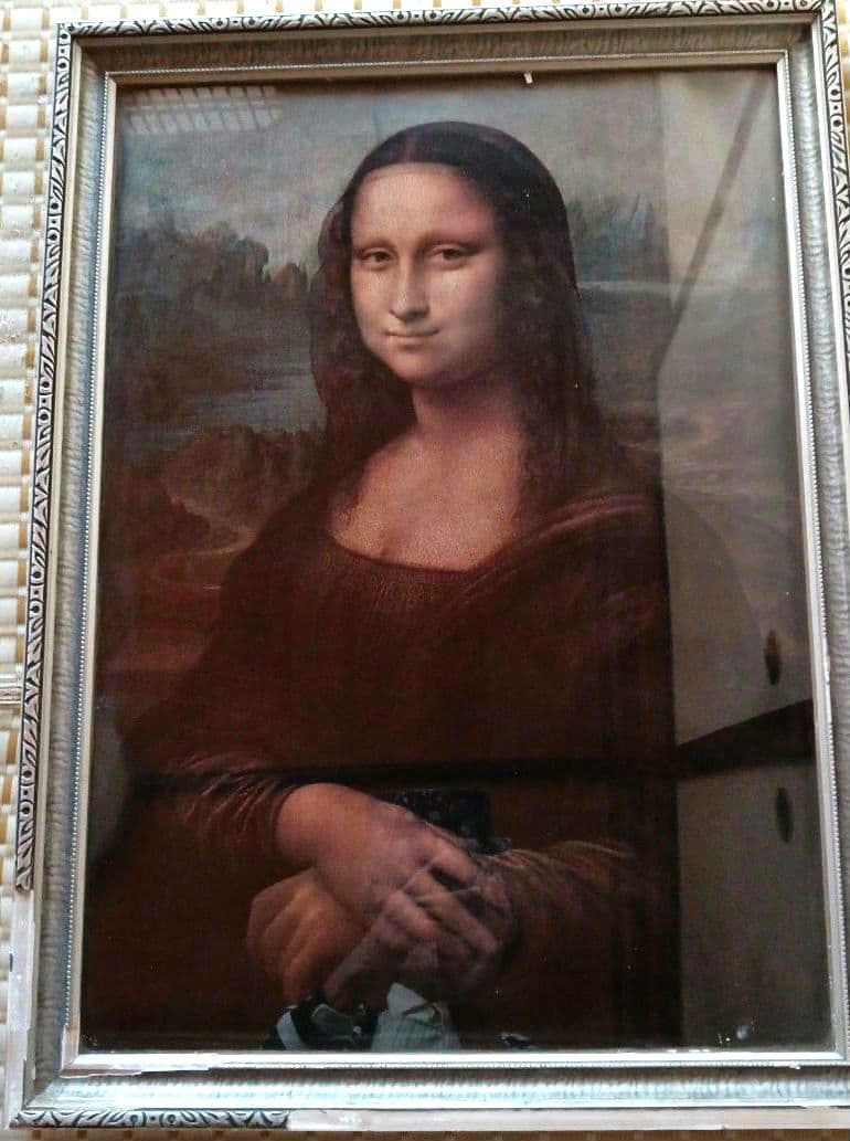 ◉モナ・リザ展•モナリザ ポスター•レプリカ• アンティーク