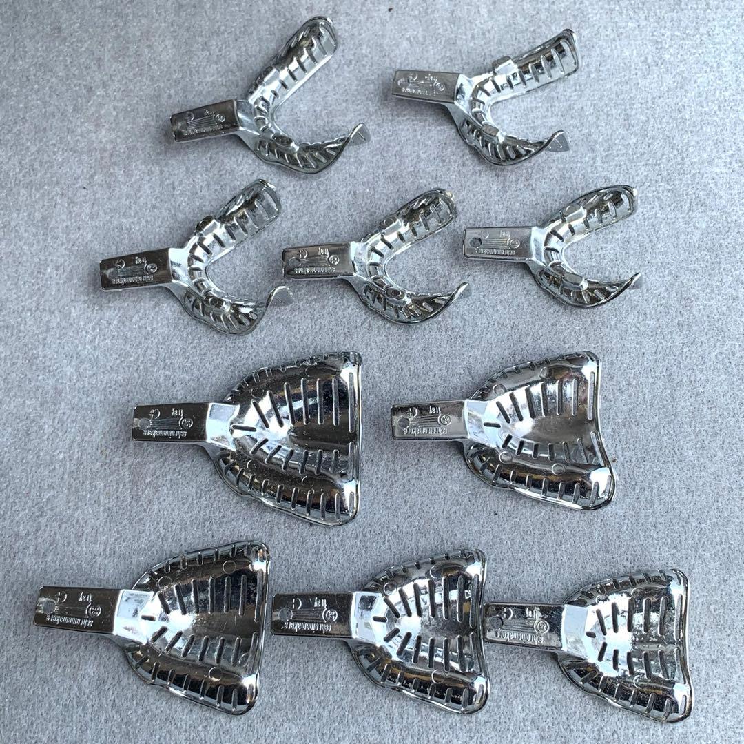 印象トレー　上下顎　10個　シュライネマーカー　無歯顎　歯科