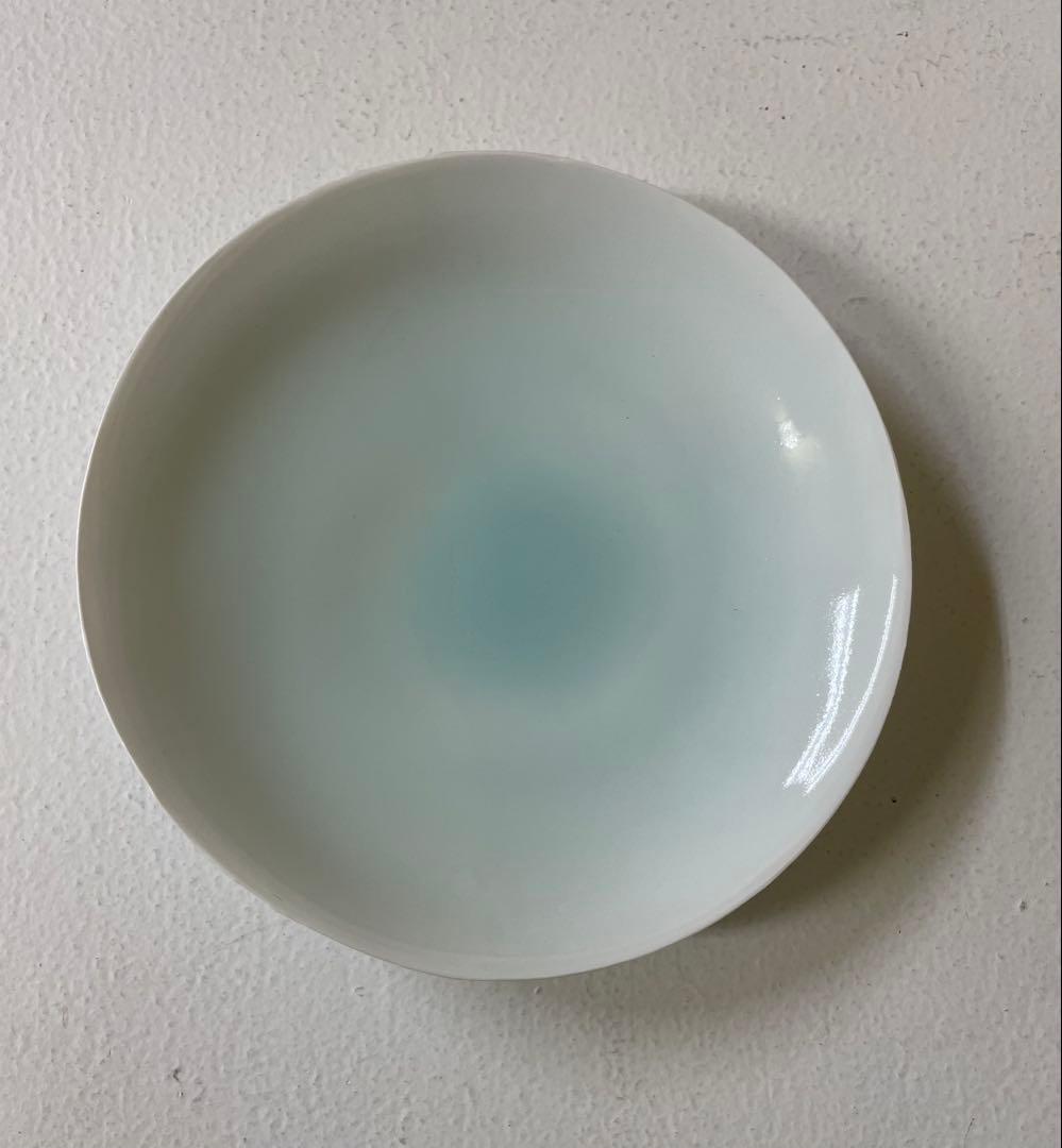加藤委作品　青白磁皿３枚組