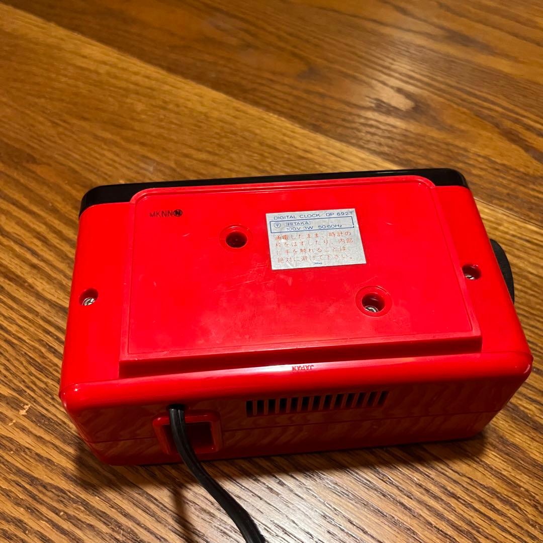 昭和レトロセイコー パタパタ時計 赤SEIKO DP692T 動作確認済アラーム