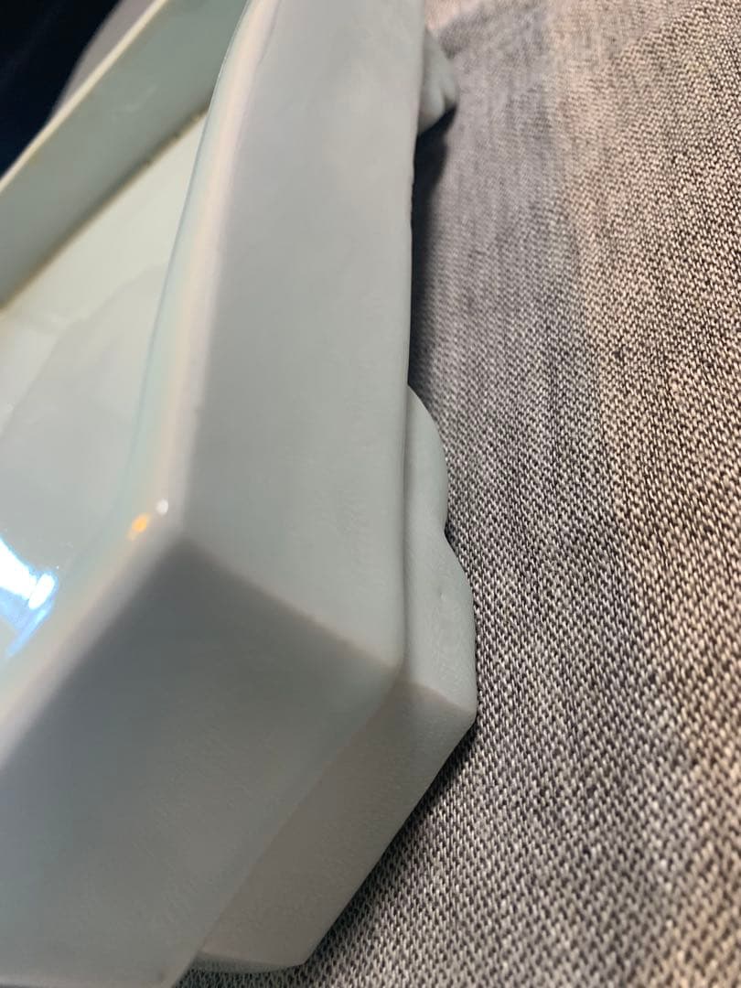 青磁　古い角皿　大皿　四方皿　古伊万里　隅切り角皿　お節料理が華やぎます