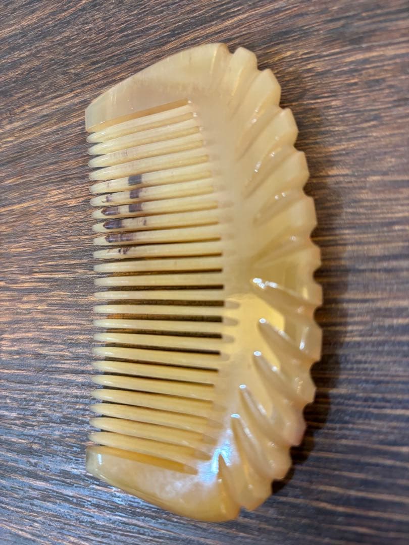 シープホーンコームポケットタイプ　牛角　天然角　ナチュラルホーンコーム