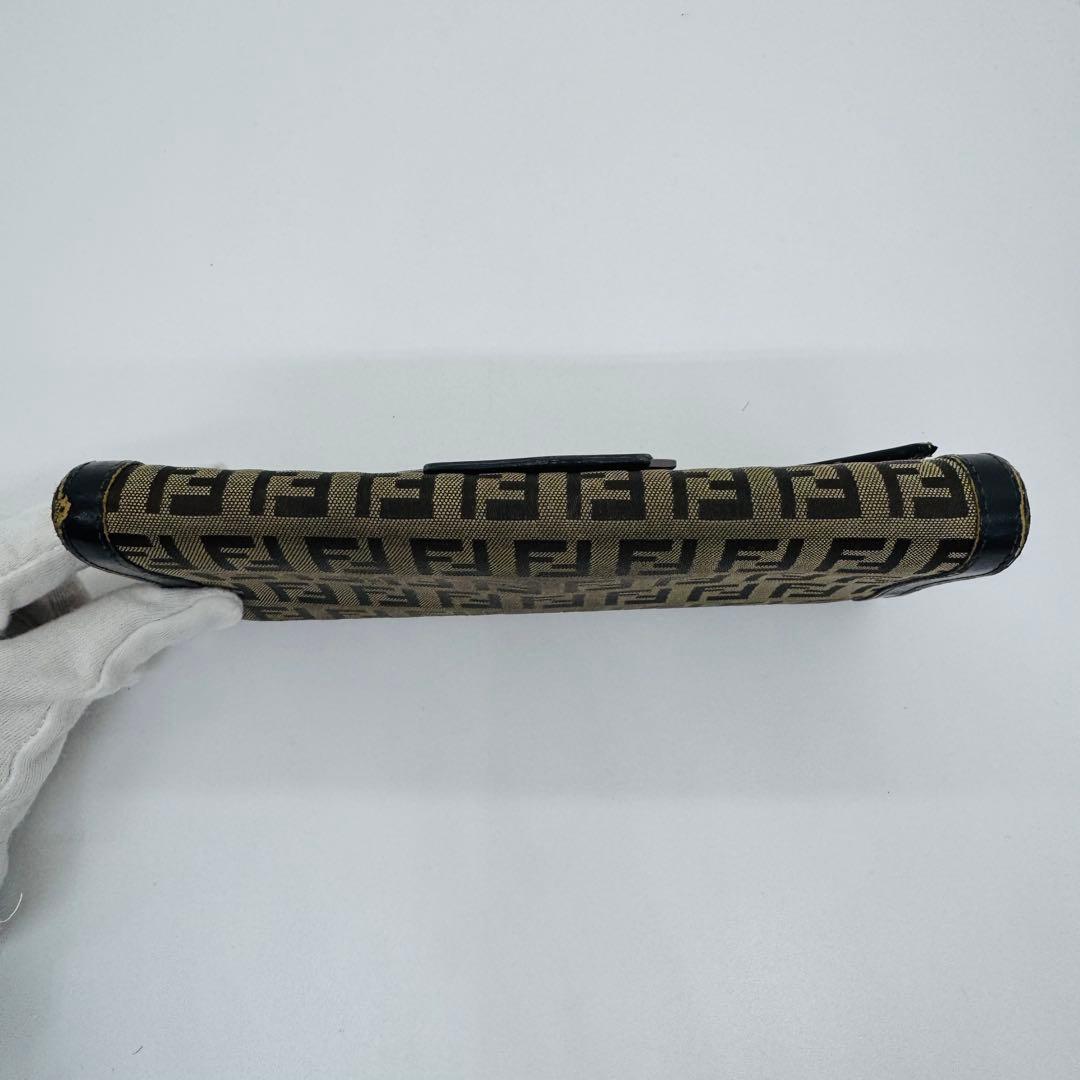 ✨FENDI✨フェンディ✨ズッカ柄✨ブラウン✨シルバー金具✨長財布✨