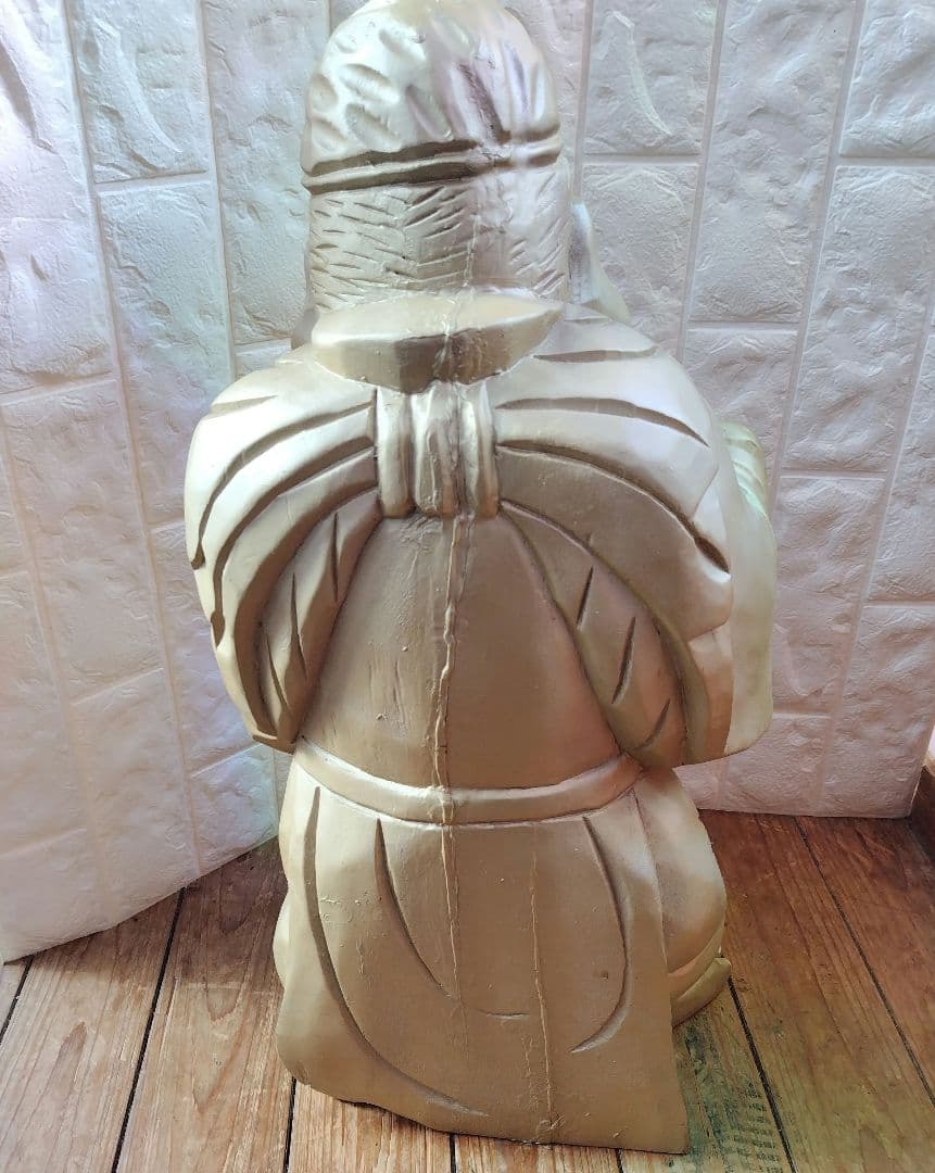 恵比寿 様 木彫り Japanese Wooden Ebisu 彫刻 縁起物