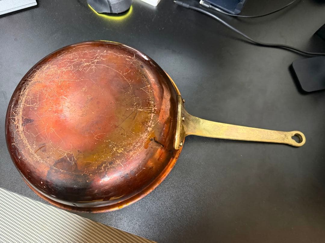 新光金属WARE 銅フライパン 直径約26cm
