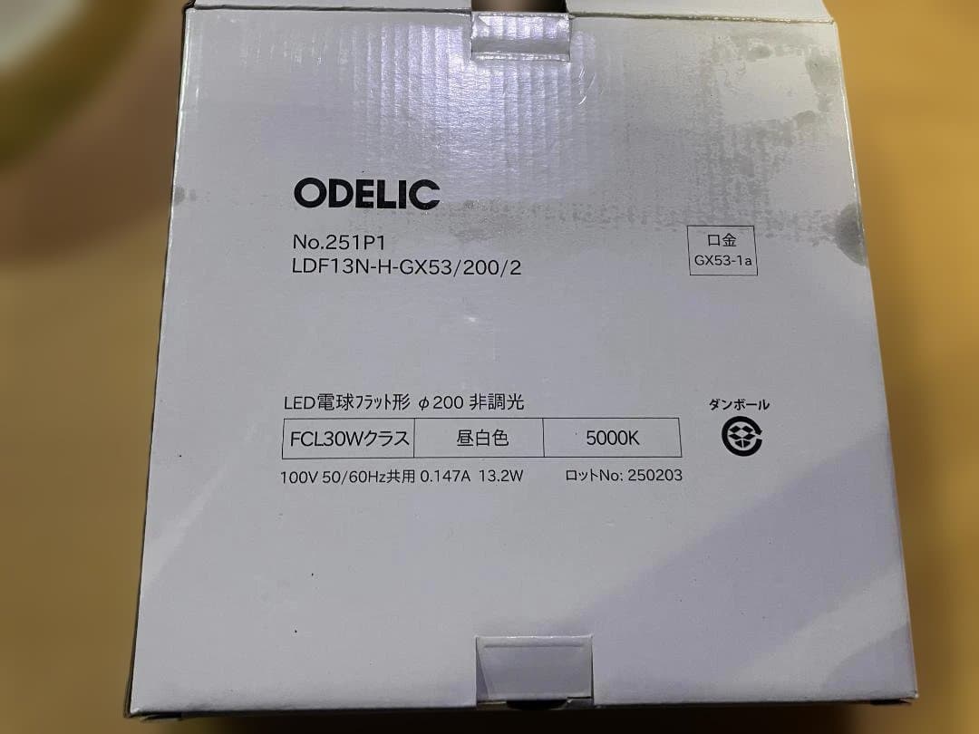オーデリック LED 照明器具 OW269039 防湿 + 電球 NO251P1