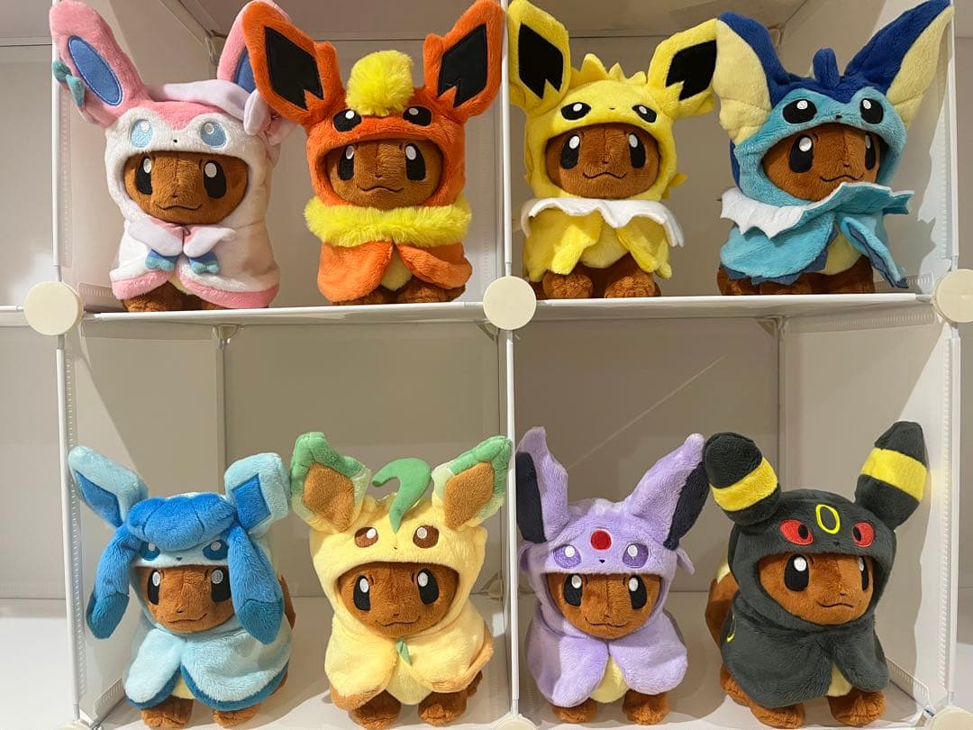 匿名発送❗　イーブイ　ポンチョ　ぬいぐるみ　8体セット