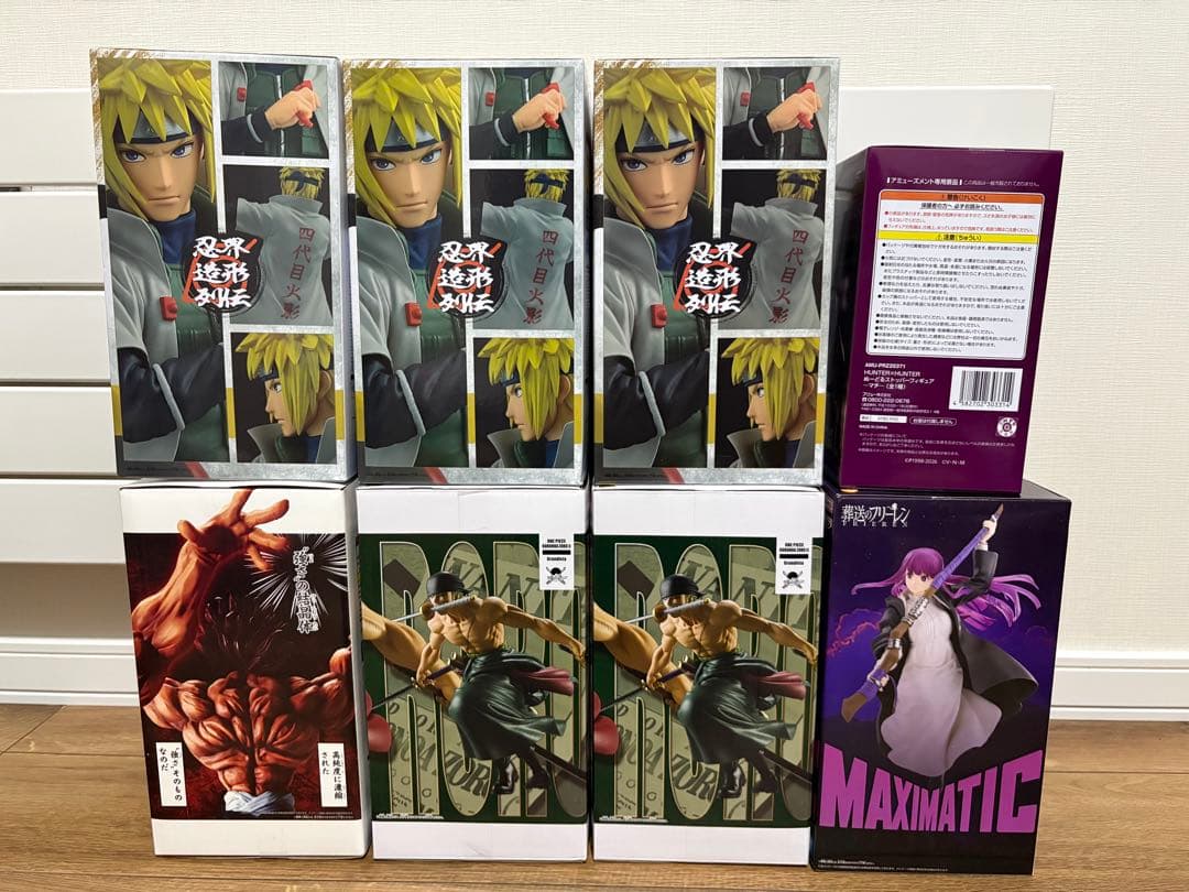 ワンピース　ゾロ　NARUTO 波風ミナト　HUNTER×HUNTER マチ