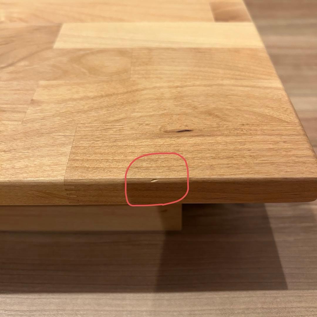 aya ベルメゾン 天然木アルダー材 コンパクトデスク 幅80 奥行35