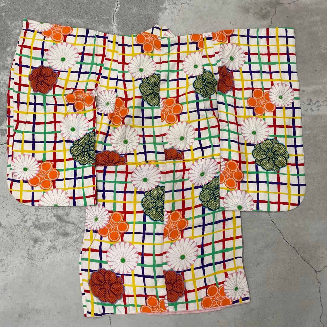 七五三　3歳着物 アンティーク着物【K3-22】