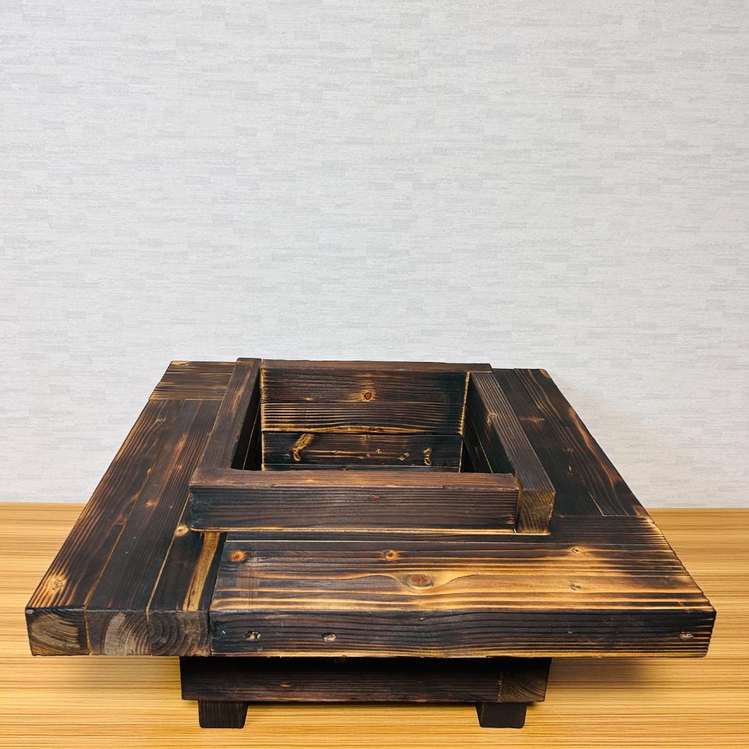 オバリサイン 「IRORI」 トドマツ製 囲炉裏テーブル 正方形