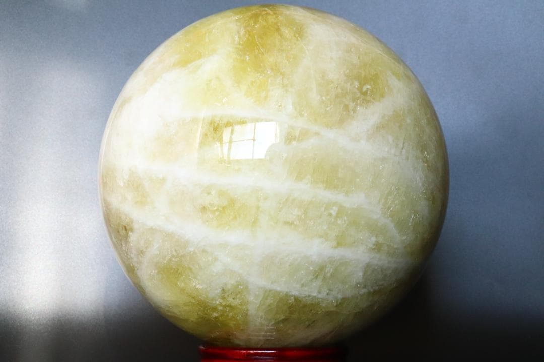 【本物保証】虹入り シトリン 水晶 丸玉 スフィア 9.3kg パワーストーン