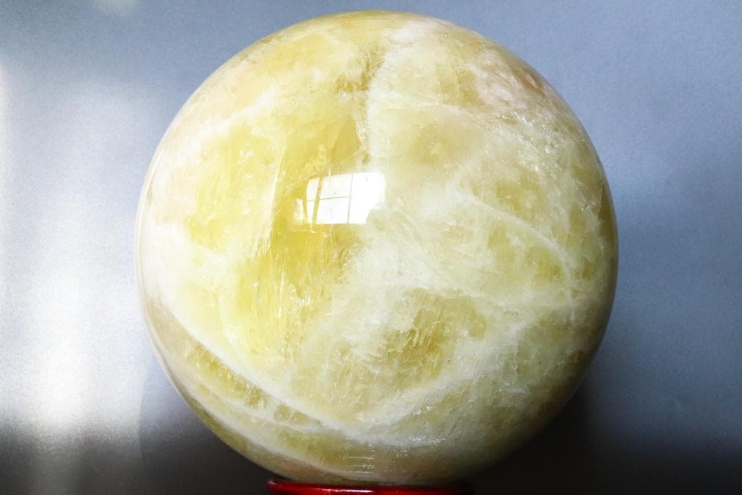 【本物保証】虹入り シトリン 水晶 丸玉 スフィア 9.3kg パワーストーン