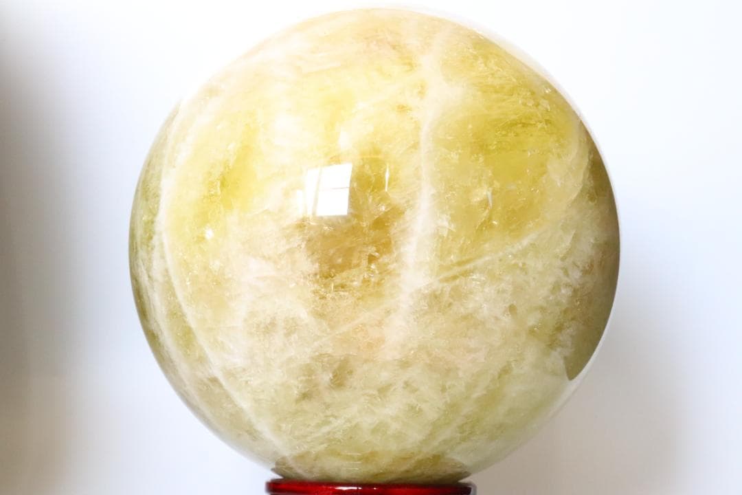 【本物保証】虹入り シトリン 水晶 丸玉 スフィア 9.3kg パワーストーン