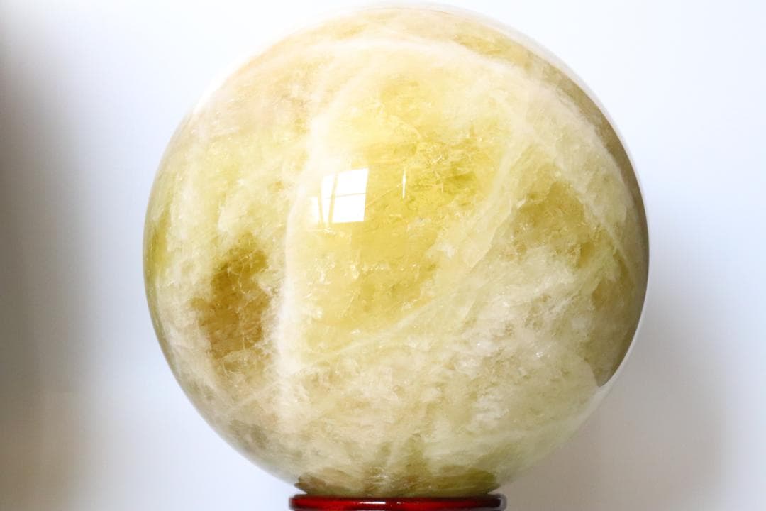 【本物保証】虹入り シトリン 水晶 丸玉 スフィア 9.3kg パワーストーン