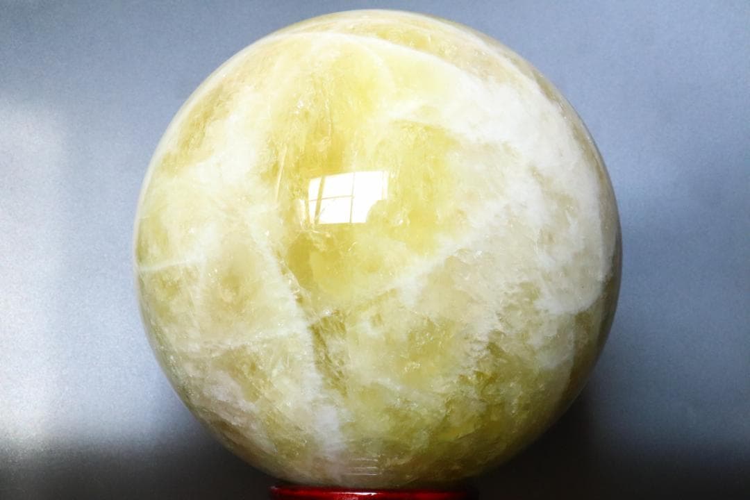 【本物保証】虹入り シトリン 水晶 丸玉 スフィア 9.3kg パワーストーン