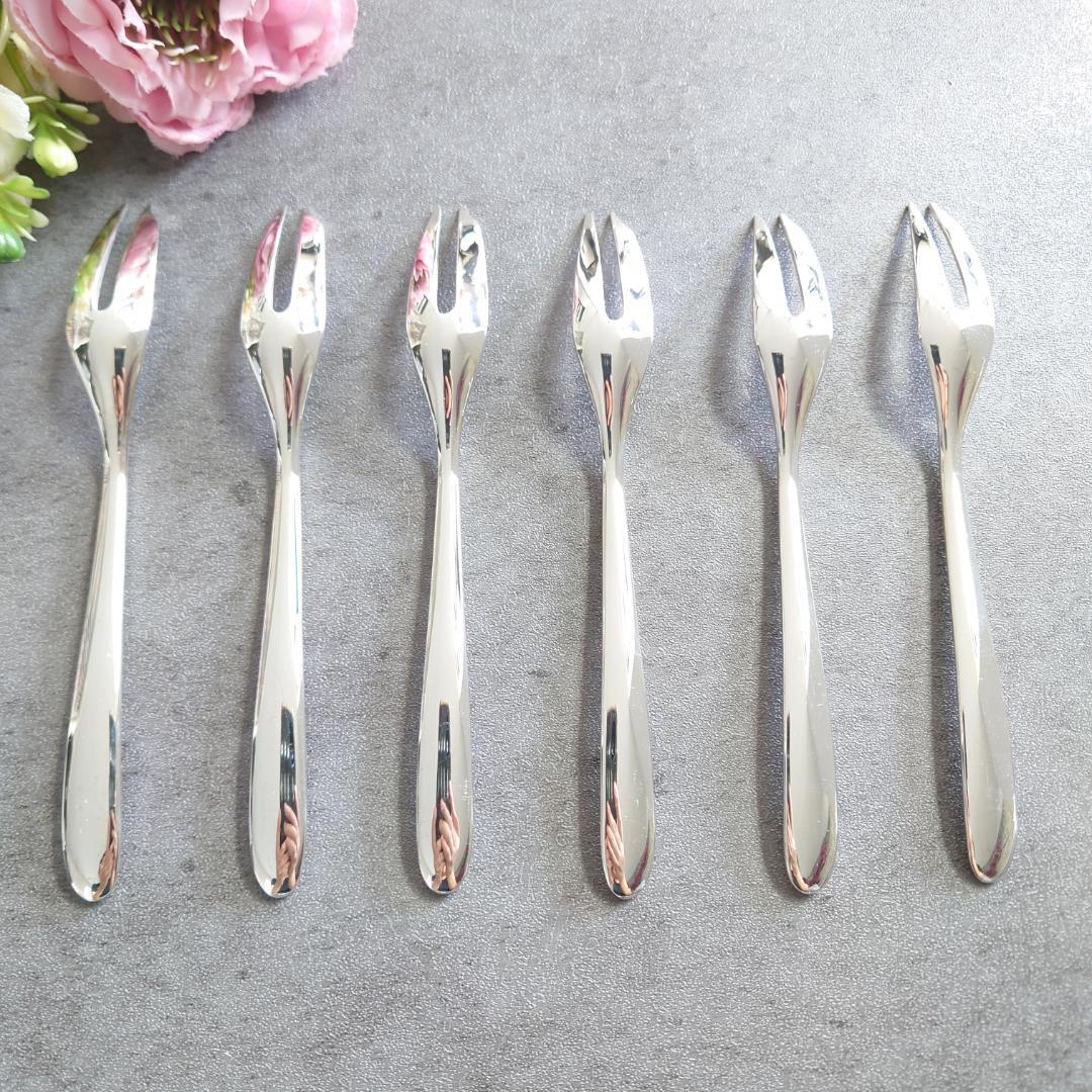 極希少 極美品 クリストフル MOOD ムード ケーキ カクテル フォーク 6点