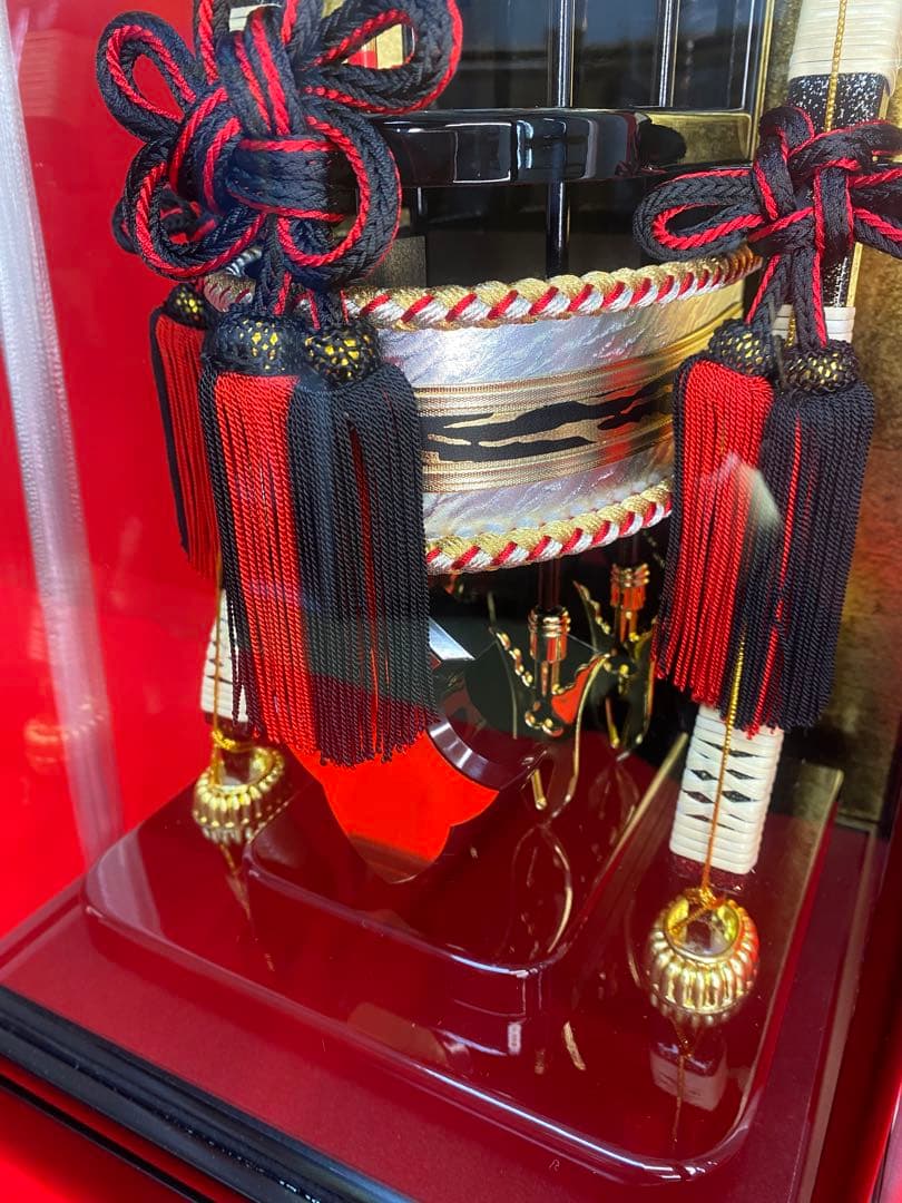 破魔弓　ガラスケース１５号・間口約２６×奥行約２３×高さ約５３㎝