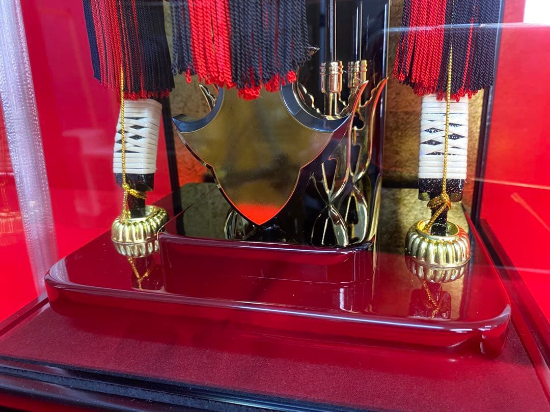 破魔弓　ガラスケース１５号・間口約２６×奥行約２３×高さ約５３㎝