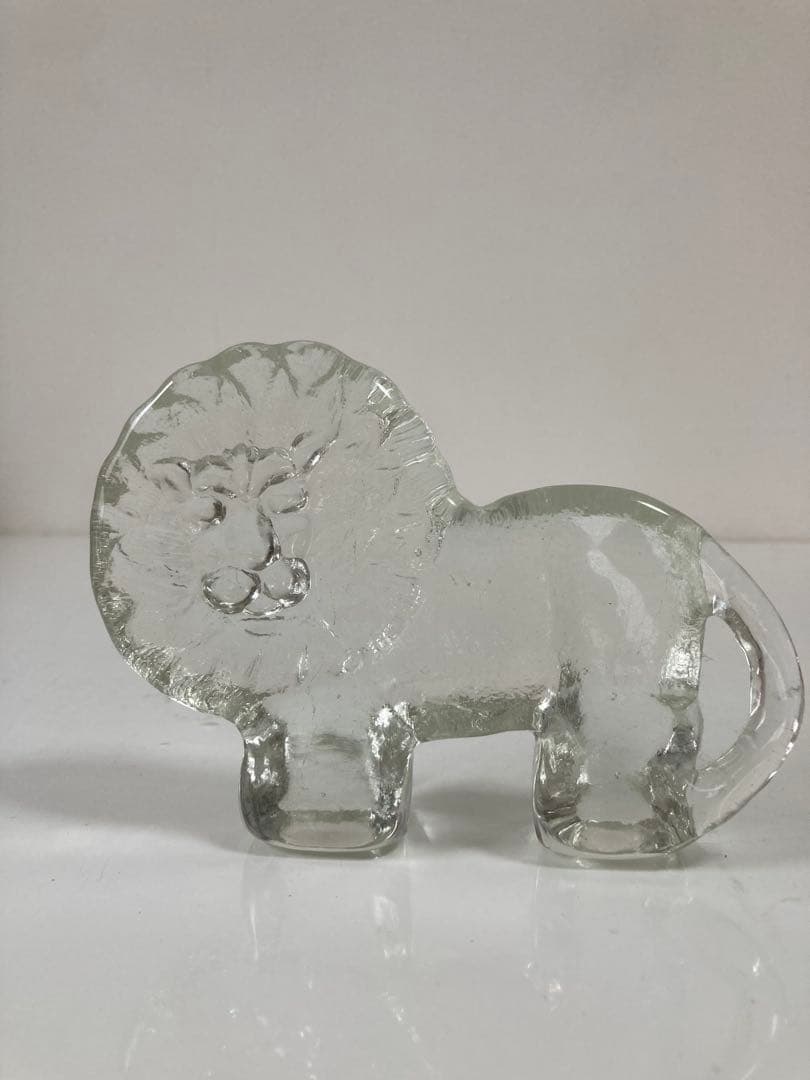 北欧　Kosta boda コスタボダ ライオン　動物園　ガラス　置物