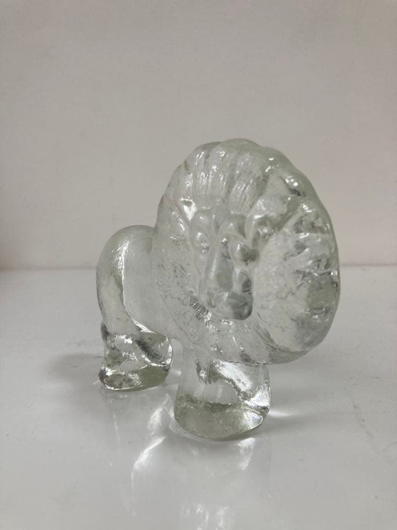 北欧　Kosta boda コスタボダ ライオン　動物園　ガラス　置物