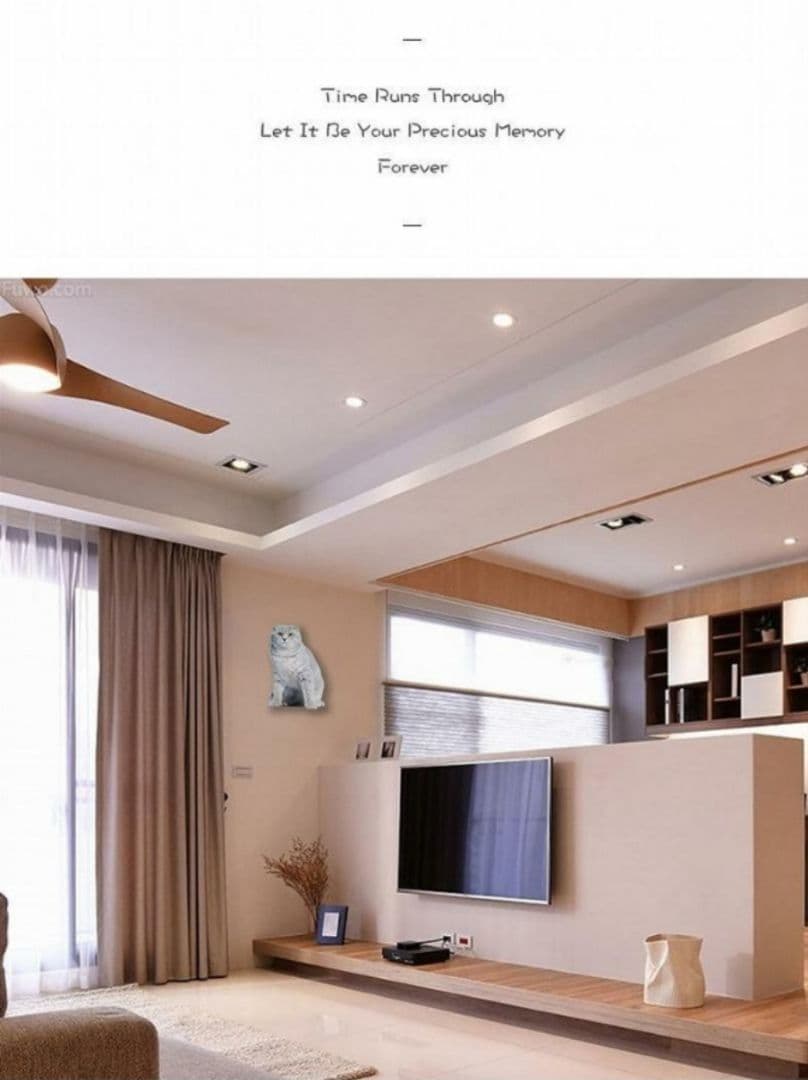 【リアル】壁掛け ペット時計 かわいい スコティッシュ・フォールド インテリア