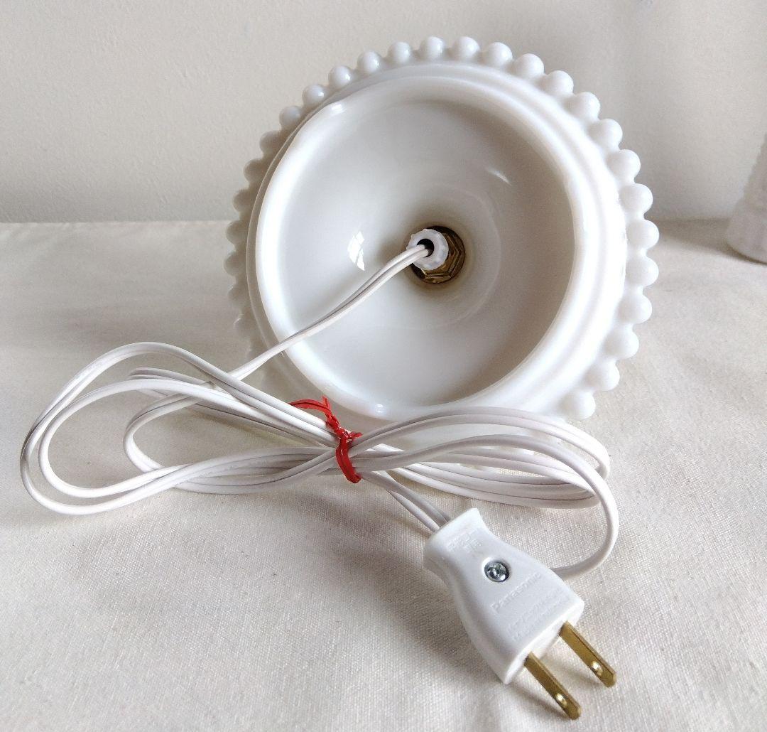 ヴィンテージ ダイヤ柄 クリアガラス テーブルランプ レア