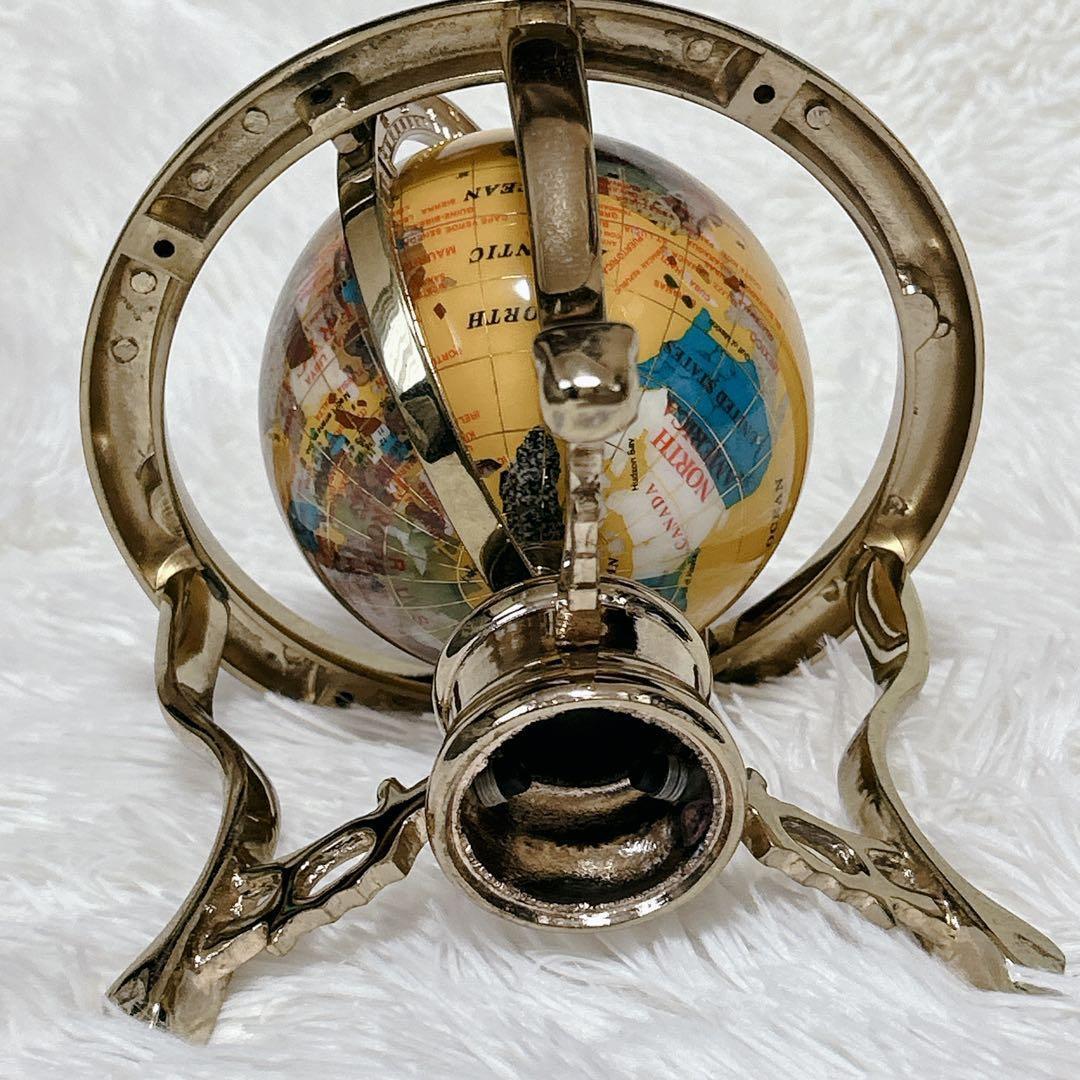 ✨希少✨ アンティーク地球儀 ゴールドスタンド 方位磁針付 猫脚