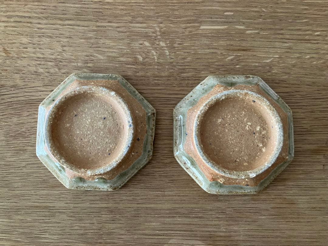 宮城正幸さん（宮城陶器）の青磁釉 八角皿・小 2枚セット - メルカリ