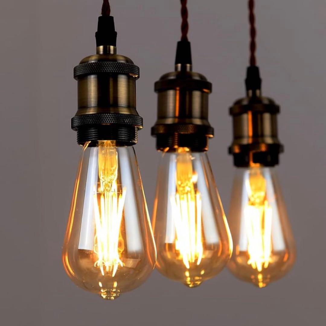 ペンダントライト　3灯　LED電球セット