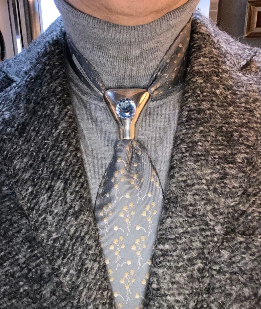 ループタイ ネクタイリング チーフリング スカーフリング ブルー