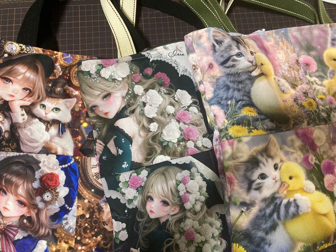 ハンドメイド　トートバッグ