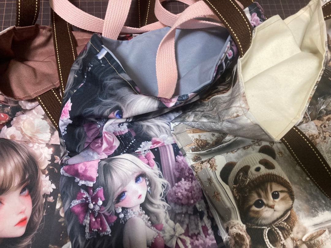 ハンドメイド　トートバッグ