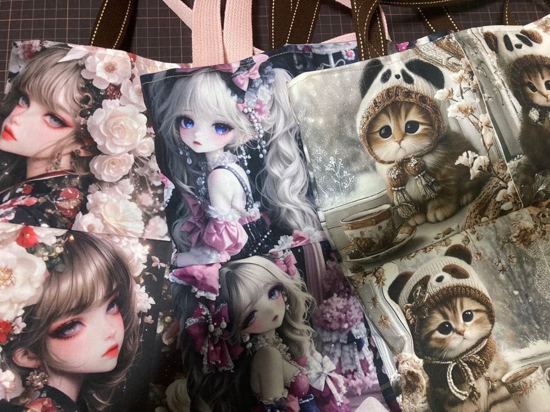 ハンドメイド　トートバッグ