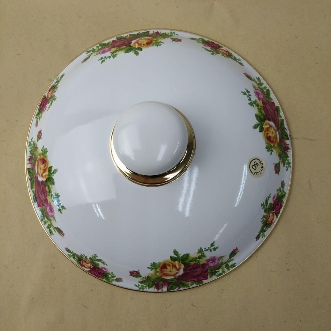 ロイヤル・アルバート　オールドカントリーローズ　浅型両手鍋20cm④