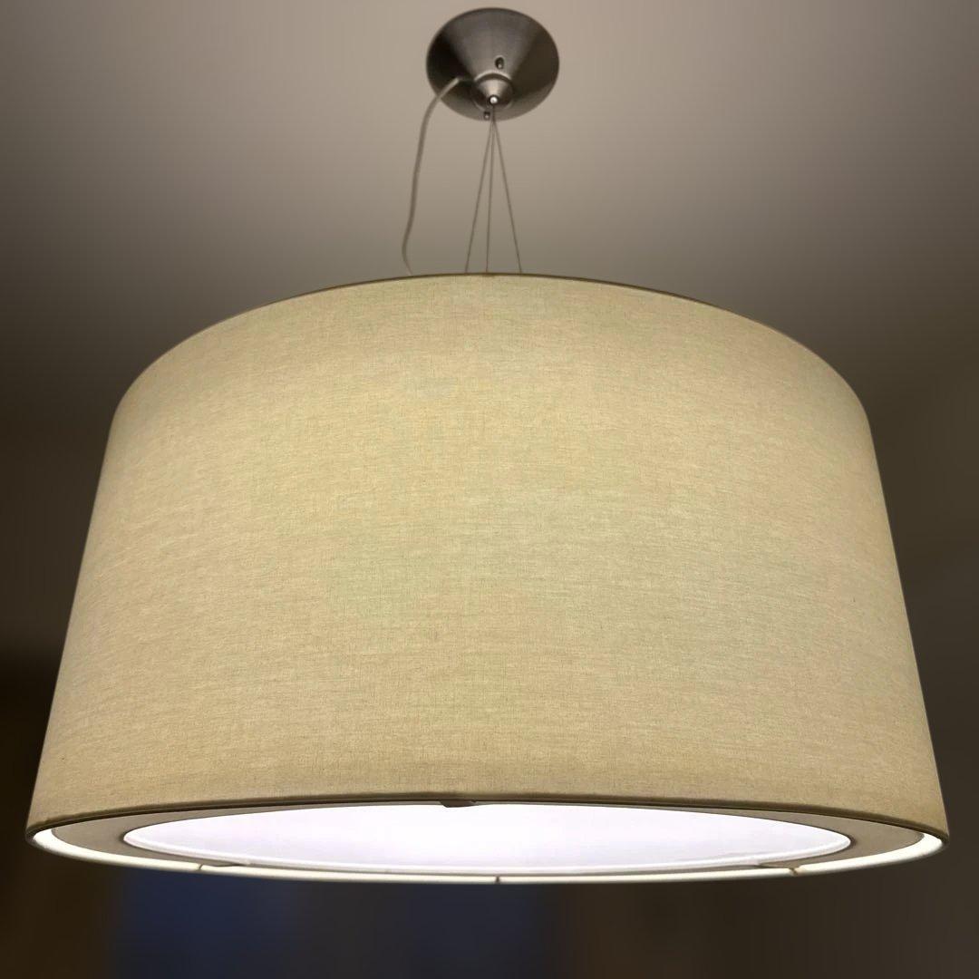 ベージュ 布製 ペンダントライト