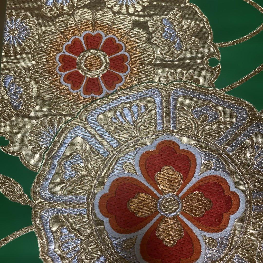 table runner 金彩古鏡文 帯リメイク 正絹 - メルカリ