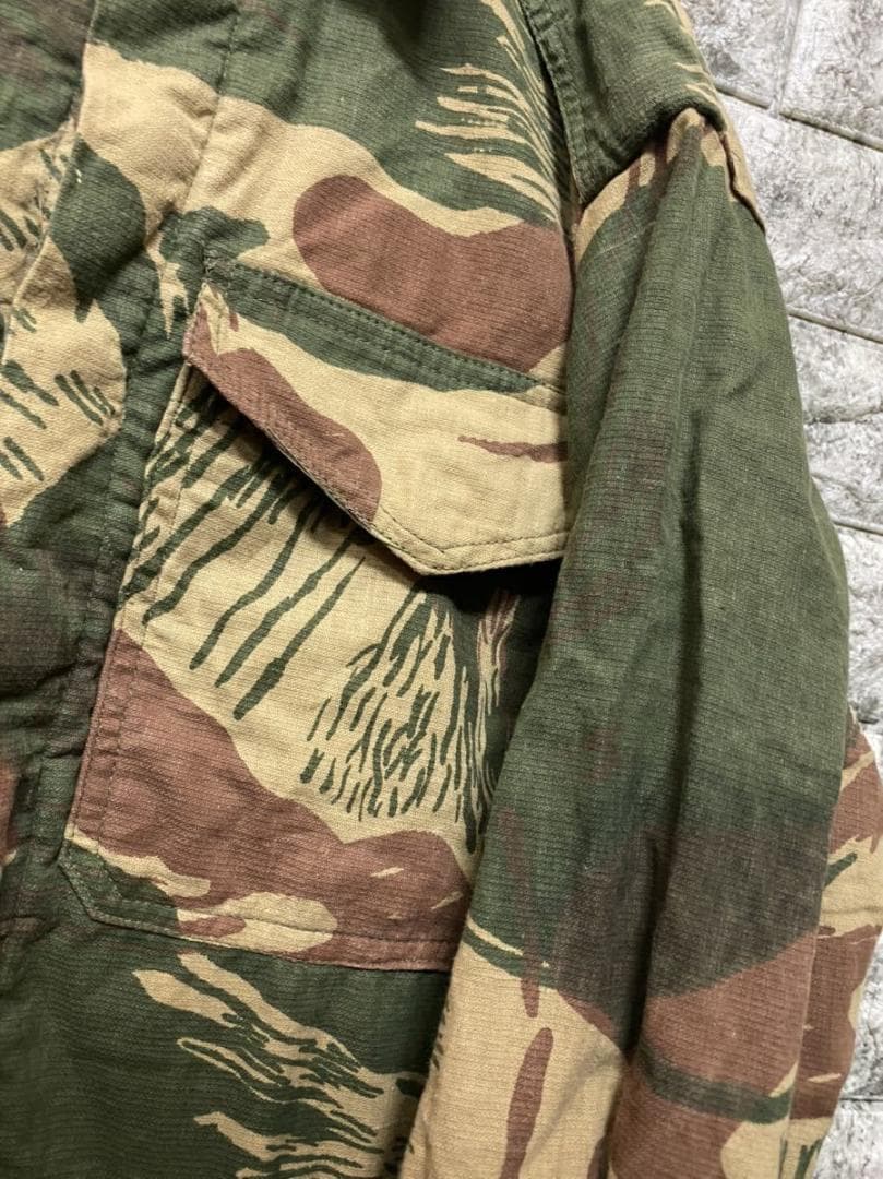貴重 1970s ローデシア軍 ブラッシュカモ イギリス軍タグ付き 迷彩
