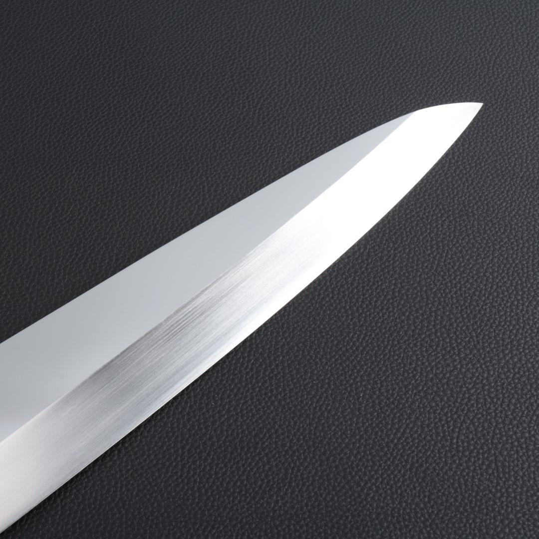 8507 鏡面仕上げ 身卸し・舟行 9寸 刃は究極の切れ味 黒檀黒水牛角八角