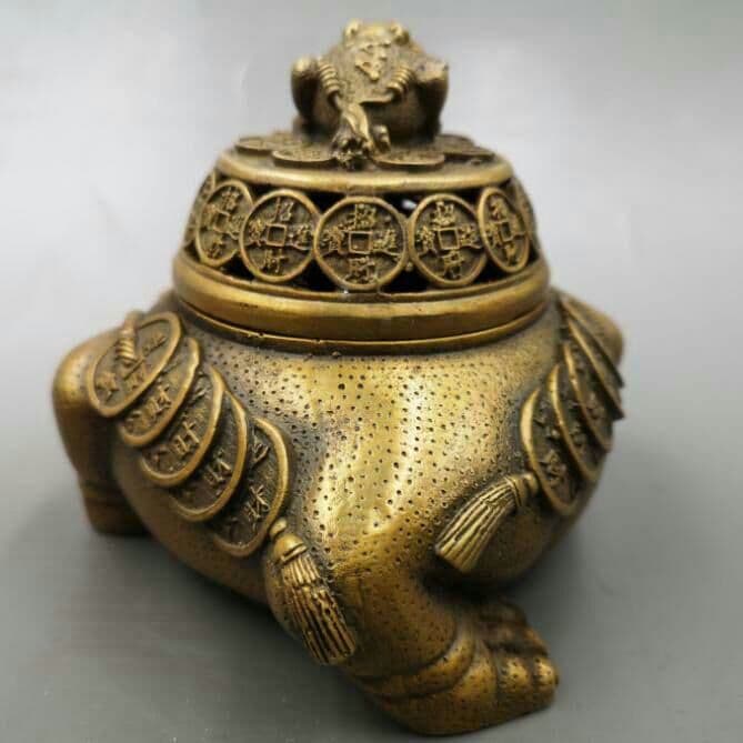 新品！純銅 细工 香炉 置物