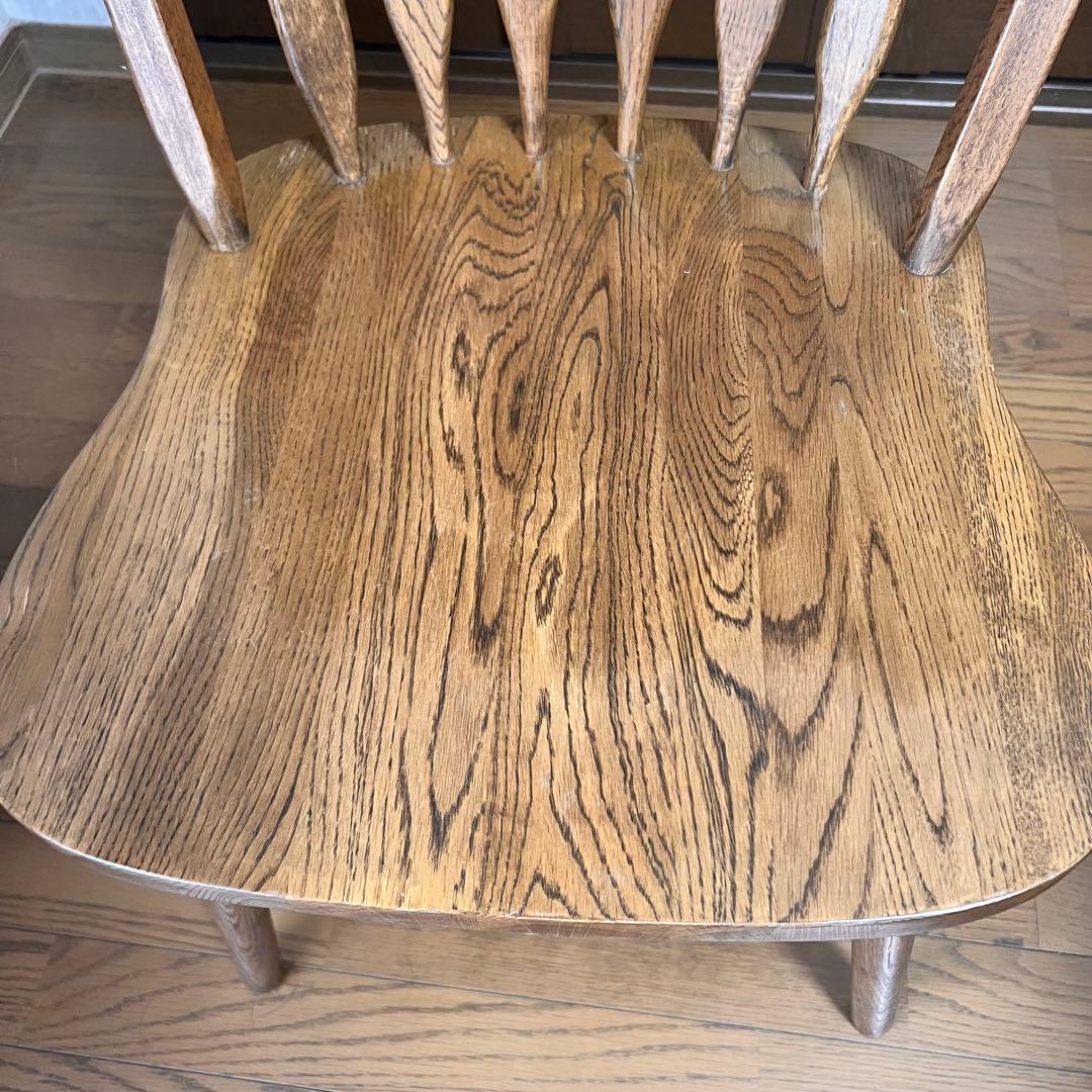 みっちゃん　木製ウッド ウィンザーチェア スラットバックチェア①