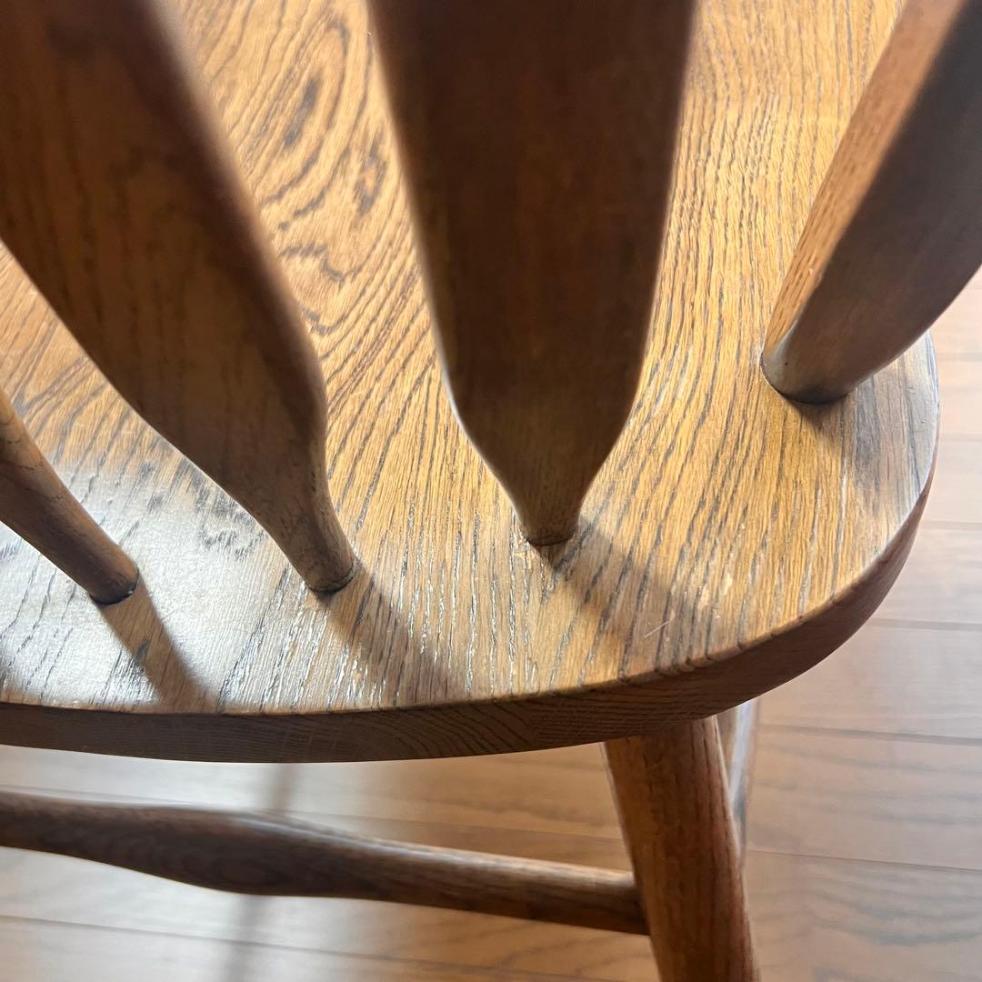 みっちゃん　木製ウッド ウィンザーチェア スラットバックチェア①