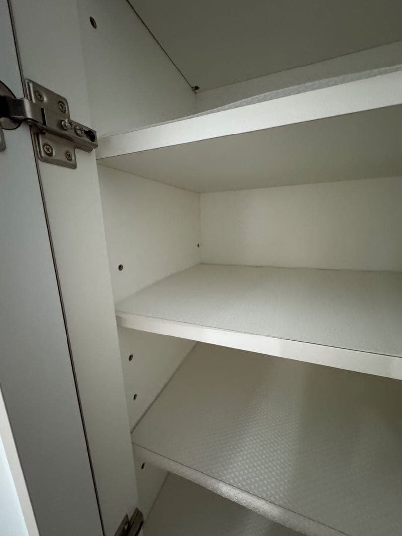 2023年購入ニトリアルミナ食器棚70幅開き戸ホワイト白