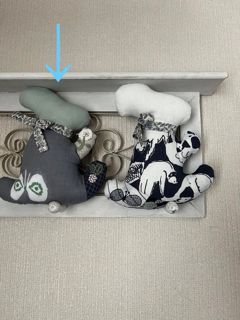 ミナペルホネン　うさぎ　ぬいぐるみ　ハンドメイド　ライトベリー　choucho