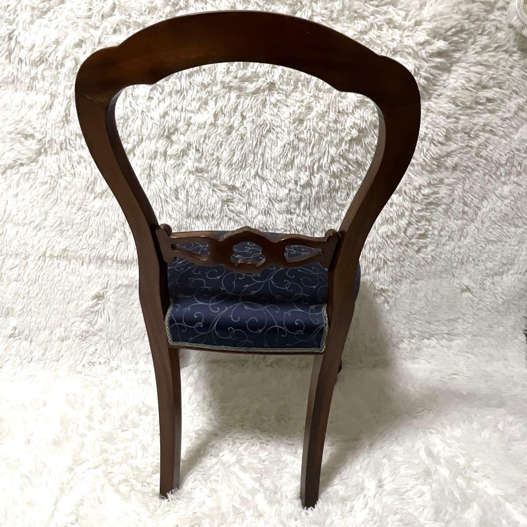 極美品　バルーンバッグ　アンティークチェア　猫脚 　マホガニー　高級　椅子　イス