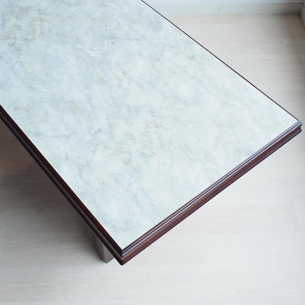 レトロ ローテーブル 120cm 天板大理石調