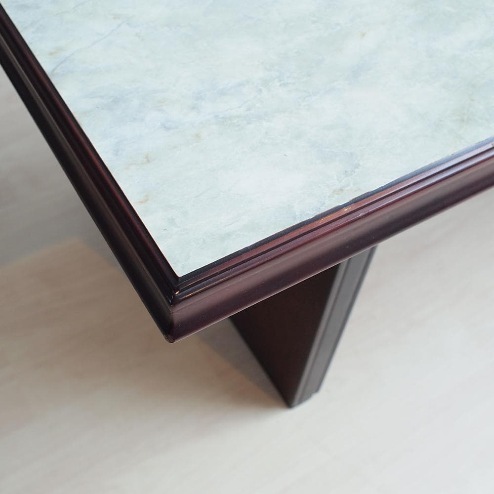 レトロ ローテーブル 120cm 天板大理石調