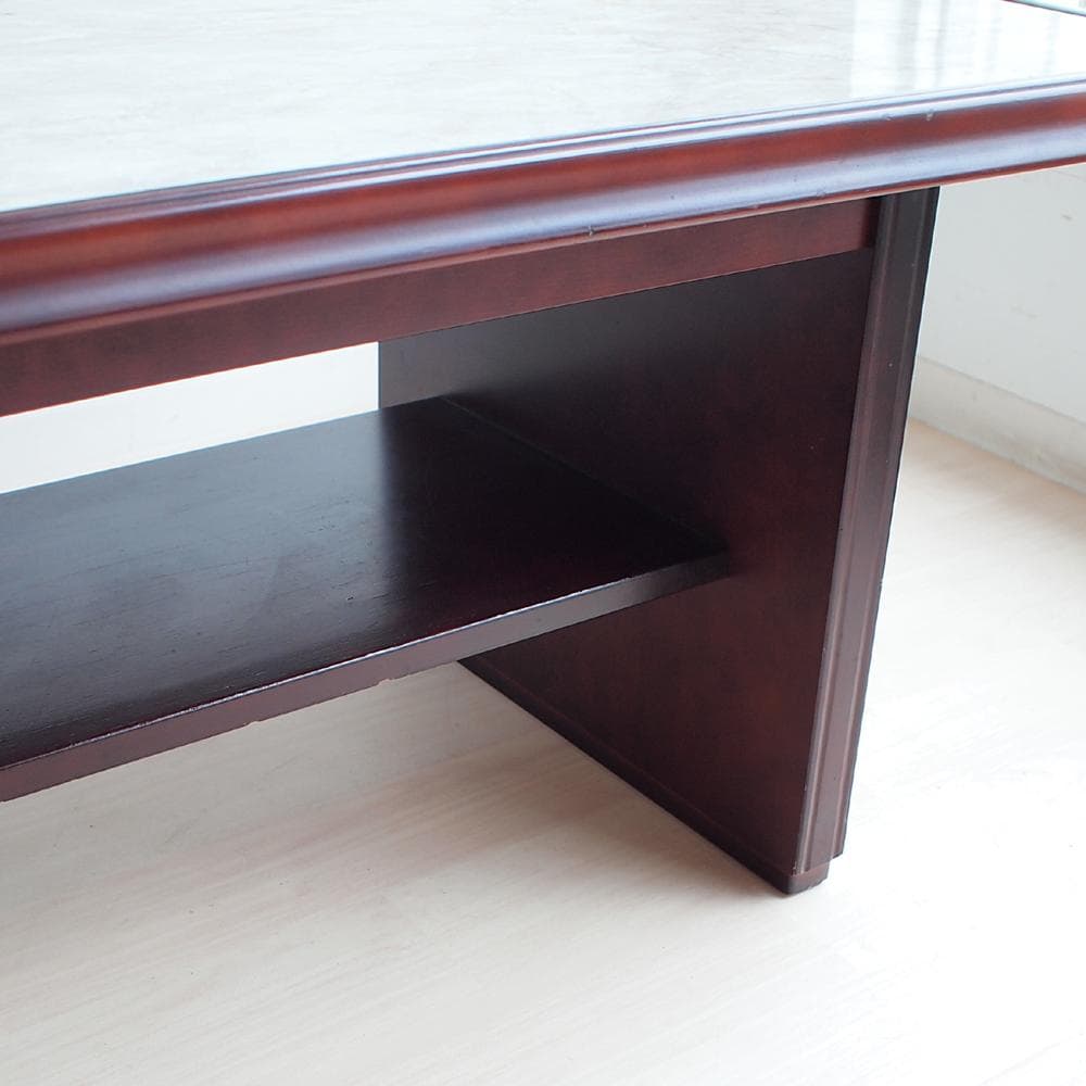 レトロ ローテーブル 120cm 天板大理石調