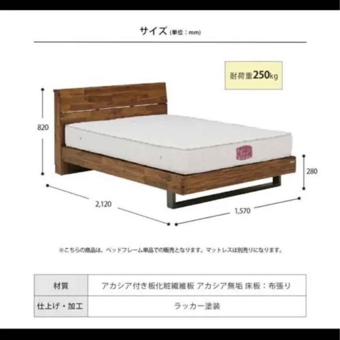 ベッドフレーム（送料込） Granz DEALIM（デリム）ワイドダブル
