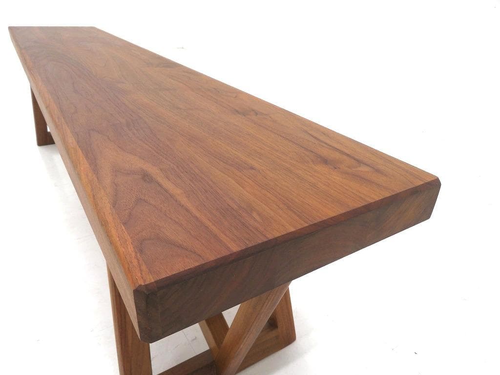 展示品 カリモク ウォールナット 無垢材 ベンチ チェア イス 北欧